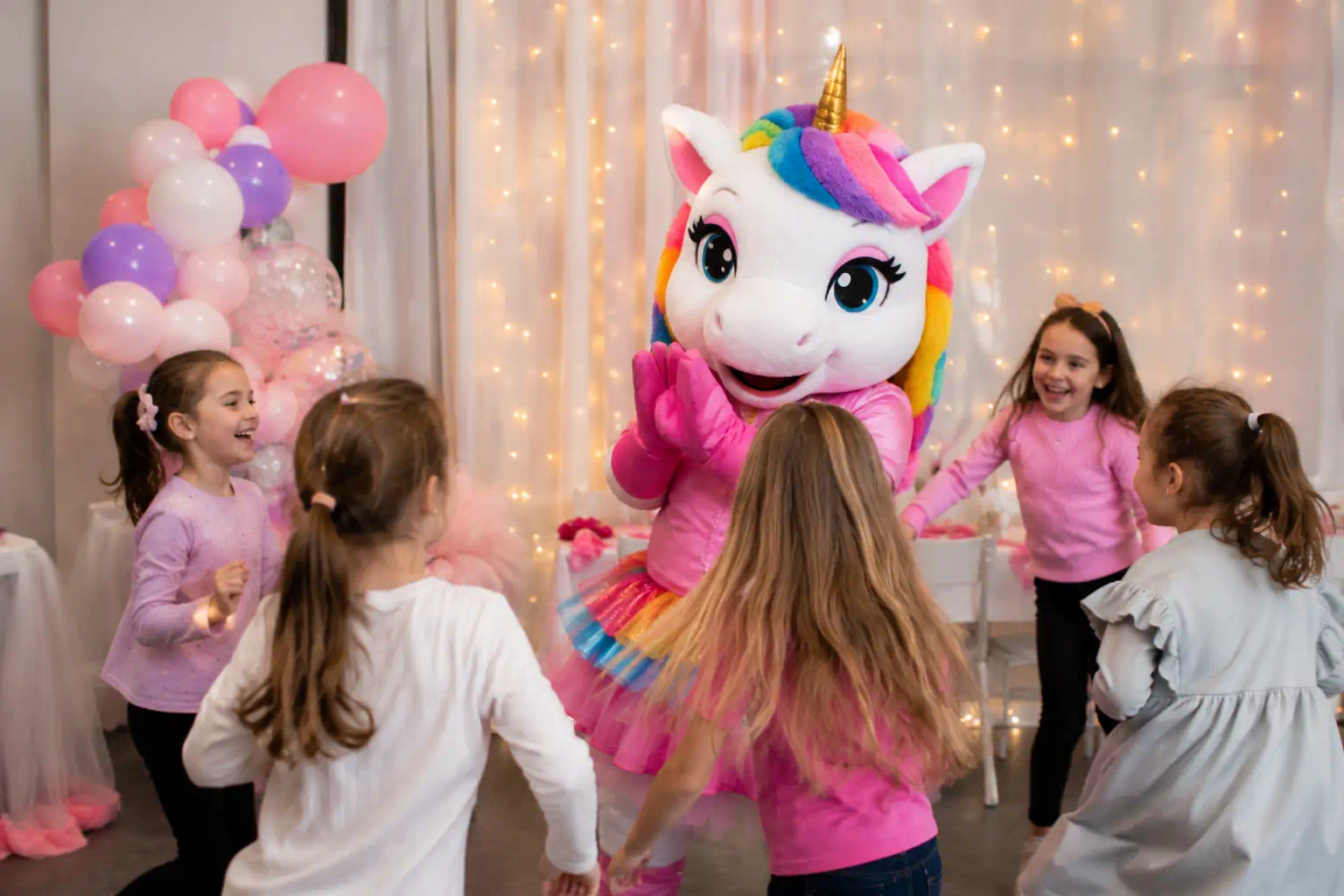 mascot character birthday party for 7 year olds
